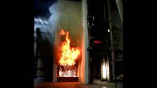 BRE Fire Testing of an External Wall Insulation System [upl. by Eerrehc]