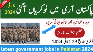 Pak Army Civilian Jobs 2024 – New Government Jobs in Pakistan – Jobs in Pakistan today – Govt jobs [upl. by Nedak]