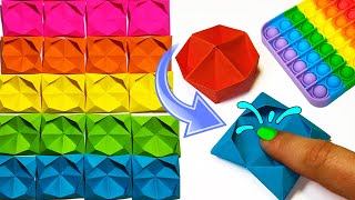 ОРИГАМИ ПОП ИТ из Бумаги БЕЗ КЛЕЯ И СКОТЧА I ORIGAMI Paper POP IT WITHOUT GLUE AND TAPE [upl. by Cost69]