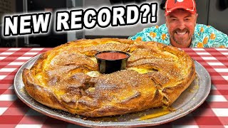 Thousands Have Failed Tomasinos quotMade Manquot Stuffed Pizza Challenge in Orlando Florida [upl. by Vivl]