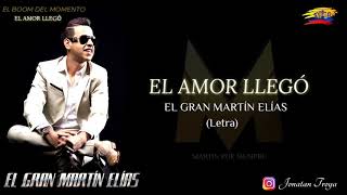 El amor llego martin elias letra [upl. by Engen26]