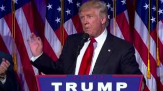 Donald Trump makes victory speech thanks Hillary Clinton for her service [upl. by Hsetirp231]