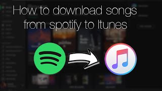 How to download songs from Spotify to Itunes [upl. by Madalena]