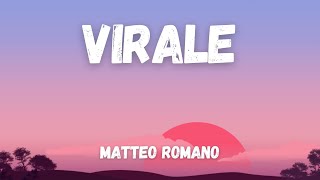 Matteo Romano  Virale TestoLyrics Sanremo 2022 [upl. by Esineg926]