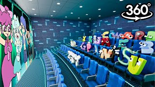 Alphabet lore 360°  CINEMA HALL  Letter F react to Alphabet Lore meme  VR360° Experience [upl. by Judon]