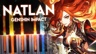 Natlan  Genshin Impact OST  Piano Visualiser [upl. by Laband]