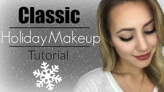 Holiday Makeup Tutorial  Classic Look [upl. by Lorsung]