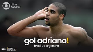 Gol de Adriano Brasil vs Argentina  Final Copa América 2004 [upl. by Ecienal]