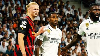 Erling Haaland reactions vs Rüdiger [upl. by Nnybor]