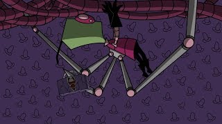 Invader Zim Time Travel Animatic Unused DoomCider Concept [upl. by Etom]