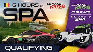 LIVE 6 Hours of Spa Qualifying  Le Mans Virtual Series 2022 [upl. by Ginger999]