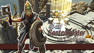 Titan Quest  SSF Hard Core Contemplator Act 4 Highlights [upl. by Akinar]