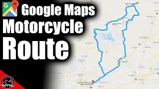 How To Use Google Maps For A Motorcycle Trip or Route [upl. by Norrab]