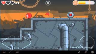 Red Ball 4 Box Factory Level 44 Walkthrough [upl. by Ahseyd]