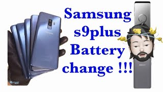 Samsung s9plus  battery replacement  change  health weak [upl. by Legna]