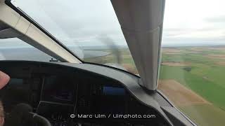 Pilatus PC12NG EGPC WICK Airport  Approach  landing [upl. by Hgielrak513]