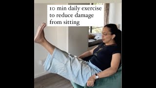 10 min workout to reduce damage from sitting [upl. by Champagne]