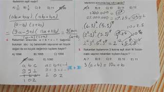 Sayılar Test 1 Esen TYT Matematik Mavi Seri Açıklamalı Çözümleri [upl. by Lal]