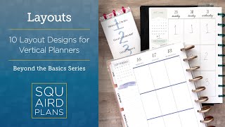 10 Layout Designs for Vertical Planners  Beyond the Basics  Happy Planner Vertical [upl. by Ide]