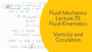 Fluid Mechanics  L35  Fluid Kinematics  Vorticity Circulation  GATE ESE [upl. by Keelia]