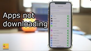 Apps not downloading in iPhone [upl. by Yenoh]