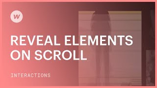 Reveal elements on scroll — Webflow interactions and animations tutorial [upl. by Allen]