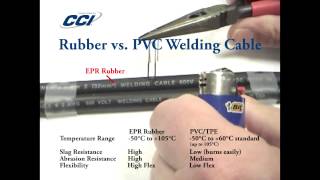 EPR vs PVC Welding Cable [upl. by Atilrep294]