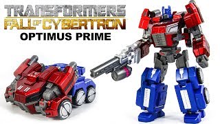 Transformers Fall of Cybertron KO Oversized Optimus Prime Vehicle Car Robot Toys [upl. by Nahsrad555]