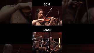 Hilary Hahn playing Brahms Violin Concerto in 2014 vs 2023 concert violin classicalmusic music [upl. by Eliezer89]