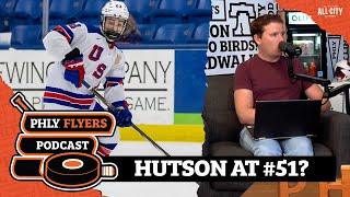 Should the Flyers draft Cole Hutson at pick 51  PHLY Sports [upl. by Essyla911]