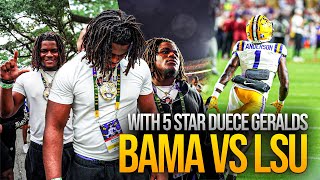 “BAMA🐘 VS LSU🐯” Featuring 5⭐️ recruit Deuce Geralds [upl. by Niatsirk242]