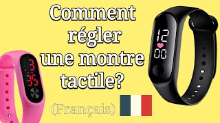 Comment Régler Une Montre Tactile Touch Watch  en Français [upl. by Phare129]