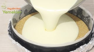 Çatlama ve Çökme Yapmayan Cheesecake Herkes Yapacak  Frambuazlı Cheesecake Tarifi  Çizkek [upl. by Faxon]