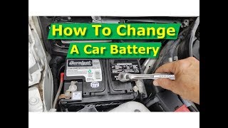 How To Replace Car Battery Mercedes W204 CClass C250 Most Cars [upl. by Aynot]