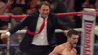 when Eddie Hearn jumped in the ring before the fight ended [upl. by Bathsheeb411]