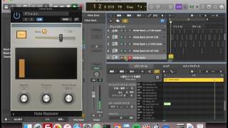 Logic pro Xのプラグイン・Note repeaterでtrapっぽいドラムが作れるよ [upl. by Kendry]