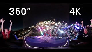 Sea Viper at night front seat 360° onride 4K POV Palace Playland [upl. by Keen455]