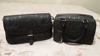 Louis Vuitton Diane empreinte vs Speedy 20 empreinte [upl. by Aiuqal]