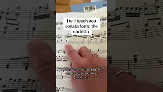 Sonata form the codetta musictheory sonata pianosonata classicalmusic musictheorylessons [upl. by Onitnelav19]