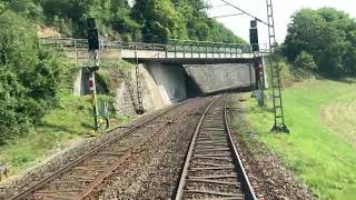 Führerstandsmitfahrt FLIRT von Schaffhausen CH nach Singen D [upl. by Adner499]