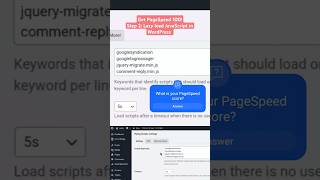 Step 2 Get PageSpeed Score 100 on WordPress pagespeed tutorial wordpress [upl. by Mohorva]