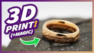 Electroplating 3D Prints  Rings Tutorial [upl. by Dnomra]