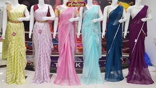 700 Trending Fancy Sarees Collection  6300257270 Free courier Visit ambicaweddingmallfancysarees [upl. by Ellerey]