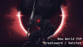 New World Aeternum  Fresh server  ArenaOpen world PVP GreatswordHatchet  Day 45 [upl. by Leva]