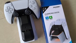 Unboxing DOBE Charging Dock for PS5 Dual Sense Controller 🎮 [upl. by Lubbi]