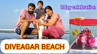 Diveagar Beach  My laddos 1st bday celebration  best place to visit in kokan  beachside resort [upl. by Takakura]