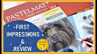 😍Clairefontaine PASTELMAT Paper BEST paper for PASTELS  Review and Demo 2018 [upl. by Yras]