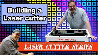 Constructing an Emblaser Core laser cutter DIY by Darkly Labs [upl. by Arihday]