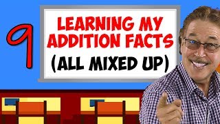 Learning My Addition Facts All Mixed Up  Addition Facts for 9  Jack Hartmann [upl. by Ecienal]