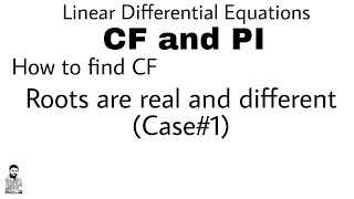 2 HOW TO FIND CF  CASE1  DIFFERENTIAL EQUATIONS OF HIGHER ORDER [upl. by Arodoet]